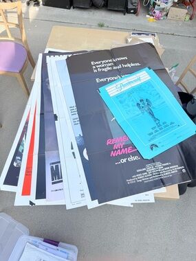 Vintage Movie Posters Lot of 9 As Is